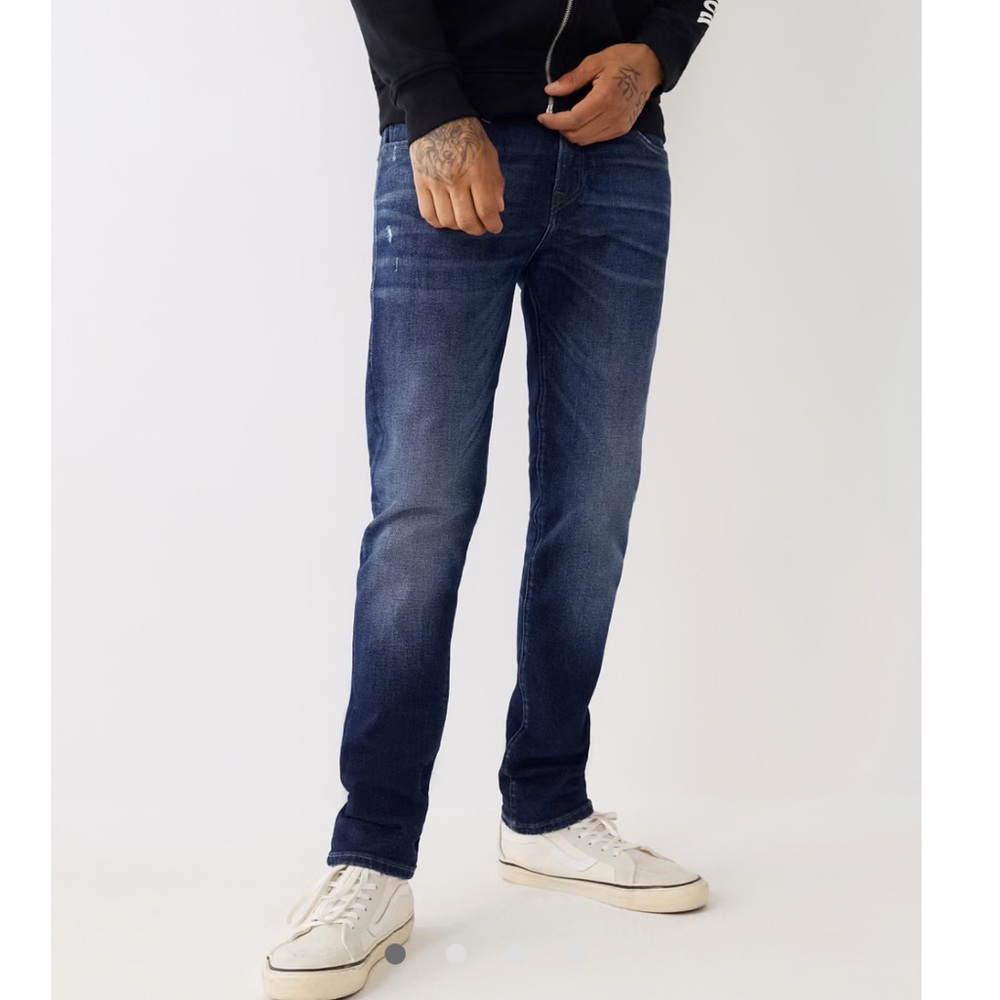 True Religion Rocco NF Relaxed Skinny in Dark Wash Jeans Men’s Size 38